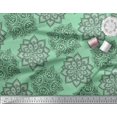 thumbnail image 3 of Soimoi Poly Georgette Fabric Floral Mandala Print Fabric by Yard 52 Inch Wide, 3 of 3
