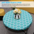 thumbnail image 4 of MesaSe Indoor Outdoor Patio  Fitted Vinyl Tablecloth Flannel Elastic Edge Waterproof Plastic Cover, 4 of 10