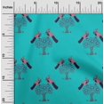thumbnail image 1 of oneOone Cotton Cambric Fabric Bird & Tree Block Print Fabric BTY 56 Inch Wide, 1 of 4