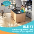 thumbnail image 2 of Costway 1400W Multipurpose Handheld Steam Cleaner Steam Mop with 14 Accessories Blue, 2 of 10