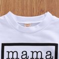 thumbnail image 5 of Chandail Bébé, mama Est Ma Meilleure Amie Impression Lettre Fermeture Côtelée Col Rond Classique Vêtements de Printemps, 5 of 5