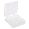 thumbnail image 1 of Unique Bargains 120x30mm Plastic Square Clear Storage Container Box with Lid, 4 Pack, 1 of 5
