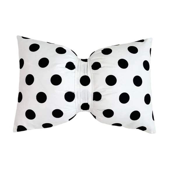 EGNMCR Home Decor, Room Decor, Wall Decor Stripe Bow Decorative Throw Pillow 50x33cm Soft Velvet Lumbar Pillow For Couch Bed Sofa Home Decor Pillow a Cushion
