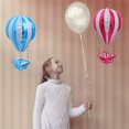 thumbnail image 2 of MasteelfCA 4 Pcs Hot Air Balloon Shape Aluminum Film Balloons Party Balloons Photo Props, 2 of 8