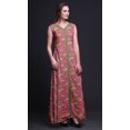 thumbnail image 3 of Bimba Robe de Plage Longue Sans Manches à Fente avant Imprimée de Feuilles Été Printemps pour Femmes - Moyen, 3 of 5