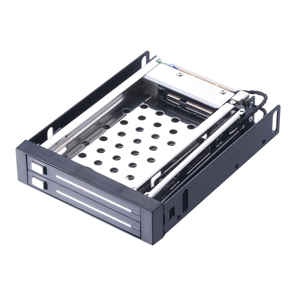 Dual Bay 2.5" Inch III Hard Drive HDD & SSD Tray Caddy Internal Mobile Rack Enclosure Docking Station Hot Swap