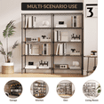 thumbnail image 4 of GloryStar Heavy Duty 5-Tier Storage Rack, Adjustable Metal Shelving Unit, 150 x 35 x 150 cm, 450kg Capacity, Easy Assembly for Garage, Warehouse, Kitchen, 4 of 7