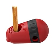 Durable Dog Chew Holder For Indestructible Dog Toys Slow Feeder Dog Food Feeding Toys For Iq Training Stick Holder Dog Toys For Aggressive Chewers Dog Toys, 15.5x8.8x8.8 cm, Red