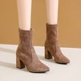 thumbnail image 1 of Amzcrzy Bottes Mi-Mollet pour Femmes Bottes à Talons Hauts pour Femmes Bottines Confortables Chaussures Décontractées Bottes pour Femmes Chaussures pour Femmes Bottes pour Femmes Bottes pour Dames Chaussures pour Femmes Bottes pour Dames, 1 of 9