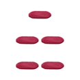 thumbnail image 3 of mmirethe Easy To Clean And Soft Bath Mat For Bathroom Floors Stylish Polyester Bathroom Carpet Bathroom Rugs Winered 5Set, 3 of 6