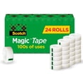 thumbnail image 1 of 3M Magic Tape, 1-Inch Core, 3/4 x 1000 Inches, 24 Per Pack, Transparent (MMM810K24), 1 of 9