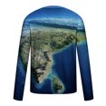 thumbnail image 5 of TIMIFIS Men's Tops Print Graphic Long Sleeve T-Shirt Print Daily Tops Basic Elegant Round Neck-BlueFall, 5 of 5