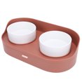 thumbnail image 2 of Fyydes Cat And Dog Double Bowl, Anti Slip Non Slip Cat And Dog Double Bowl Large Capacity For Pet, 2 of 8