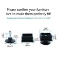 thumbnail image 2 of Unique Bargains 10 Sets 38mm Base Dia Adjustable Leveling Foot 38mmx38mm Square Tube Insert Kit, 2 of 8