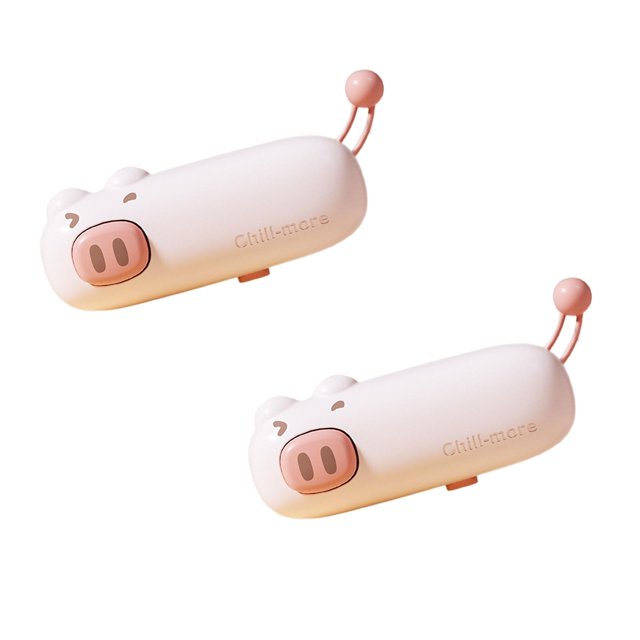 Oleegame 2 Pcs Mini Scelleuse de Sacs Dessin Animé Type C Rechargeable Scelleuse de Sacs Cartton Machine Portable de Scellage Thermique de Cartons