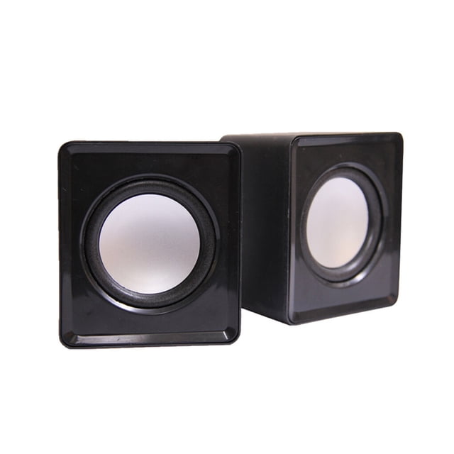 tredstone Computer Speakers Subwoofer Universal Music Loudspeaker Mini USB Sound Surround Office Laptop Multimedia Notebook Black