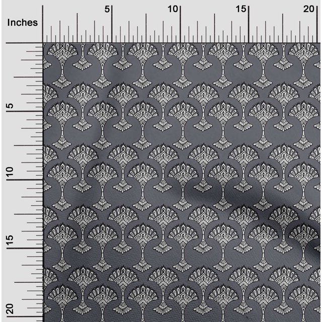 oneOone Tissu Polyester Lycra Tissu à Blocs Floraux Imprimés au Mètre 56 Pouces de Large