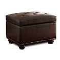 thumbnail image 2 of Designs4Comfort Ottoman de Rangement 5th Avenue en Cuir Synthétique Espresso, 2 of 4