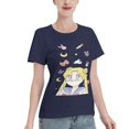 thumbnail image 2 of Women's Basic Short Sleeve T-Shirt Sailor Moon Moon Hare, 2 of 6