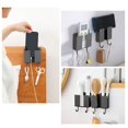 thumbnail image 3 of Slim Wall Mounted Phone Holder, Compact Storage Rack for Remote Controls, 10x11.5x2.5cm, White/Gray, 3 of 6