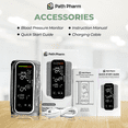 thumbnail image 4 of Path Pharm One-Piece Blood Pressure Monitor - Advanced Arm Blood Pressure Monitor for Home Use - Accurate Blood Pressure Cuff - Automatic Tensiometre with Large LED Screen - USB Heart Rate Monitor, 4 of 7