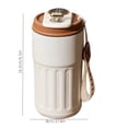 thumbnail image 3 of Binwennn Glasses Kitchen Colors Led Temperature Display Coffee Mug Stainless Steel 450mlStainless Steel Coffee Mug 6h Smart Mug Screen With Lid Keep Cold Warm, 3 of 7