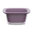 thumbnail image 2 of Kitchen Strainer and Colander Bowl Set - Food-Grade Material Double-Layer Stackable Design Fruit Vegetable Washing Basket, Purple, JKODE, 2 of 9