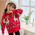 thumbnail image 3 of Baby Christmas Sweater Toddler Reindeer Outfit Red Clothes, 3 of 6