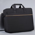 thumbnail image 4 of Laptop Bag 15-16 Inch, ZZkhGO Lightweight Waterproof Laptop Tote for Business Travel, Polyester Casual Shoulder Bag with Shockproof Padding for Tablet Computer Office Commute, Black, 4 of 7