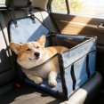 thumbnail image 1 of EGNMCR Waterproof Dog Car Seat Cover For Back Seat Pet Car Seatswith Mesh Window Seat Anchors Auto Couch Protector For Dogs Cats Pet Travel Accessories Polyester pets seat, 1 of 6
