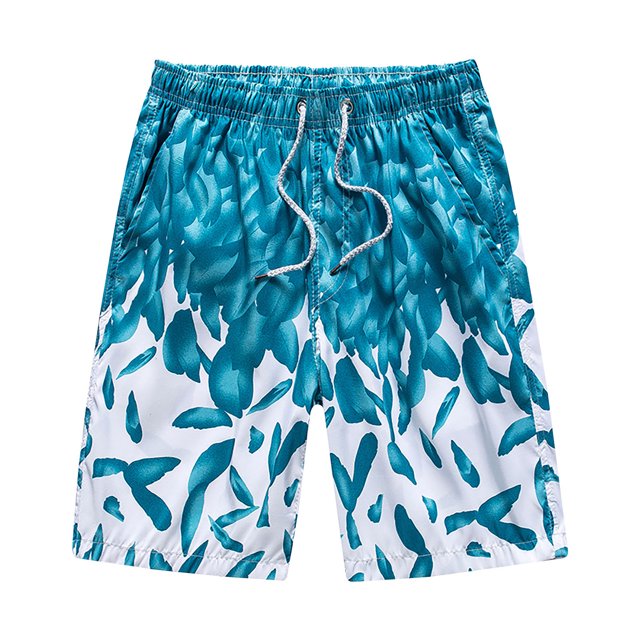 Mens Shorts Mens Holiday Style Printing Special Print Beach Quick Drying Casual Shorts.