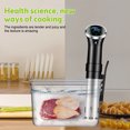 thumbnail image 2 of 1100W 110V US Plug Sous Vide Immersion Circulator with WIFI & Tuya APP Control, 304 Stainless Steel Slow Cooker, LCD Touchscreen, 25°C-95°C Temperature Range, ±0.2°C Stability, 4L-20L Bath Capacity,, 2 of 6