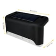 thumbnail image 3 of 4pcs LED Solar Lights Deck Lights Outdoor, Waterproof Automatic Decorative Solar Wall Lights Step Lights for Deck, Patio, Stairs, Yard, Path and Driveway, 3 of 8