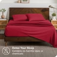 thumbnail image 3 of Bare Home Pillowcase Set - Envelope Closure - Premium 1800 Collection - Double Brushed - Ultra Soft - King Size 20x40, Red, 2 Count, 3 of 6