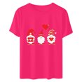 thumbnail image 4 of Meichang T-Shirts de la Saint-Valentin pour Femmes, T-Shirts Graphiques Amusants de la Saint-Valentin, Manches Courtes, Col Rond, T-Shirts de Fête en Liquidation, Cadeaux de la Saint-Valentin, 4 of 6