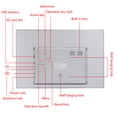 thumbnail image 4 of Cadre Photo Numérique Intelligent 12 Po, Résolution 1280 x 800, Mémoire Intégrée 32 Go, Écran TN, Haut-Parleurs Stéréo avant, Prise en Charge USB/SD/MS, 4 of 9