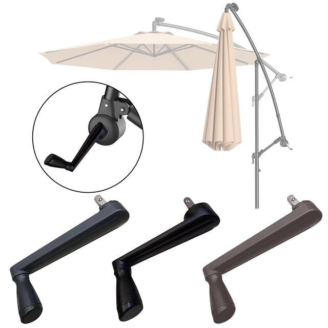 Replacement Crank Handle for Outdoor Umbrellas - Durable Plastic, Easy Install for Patio, Balcony, and Beach Umbrellas