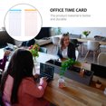 thumbnail image 2 of KAKOWELY Time Card 1 set of Time Cards Office Factory Time Machine Cards Time Attendance Cards7.48"X3.35"X0.04", 2 of 5