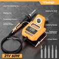 thumbnail image 4 of Cordless Soldering Station for Dewalt 20V Max Battery - with 2 Auxiliary Helpers Electric Digital LCD Display Soldering Iron Station Fast Heating Up Soldering Station fo, 4 of 9