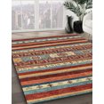 thumbnail image 2 of Ahgly Company Indoor Rectangle Abstract Brown Abstract Area Rugs, 6' x 9', 2 of 6