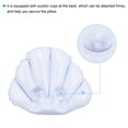 thumbnail image 4 of Unique Bargains Inflatable Bath Pillow with Suction Cups, Terry Cloth Covered Neck Support (Blue, Green) 2 Pack, 4 of 6