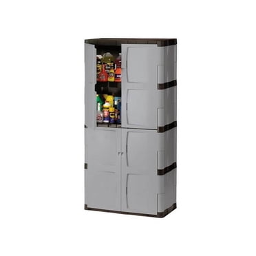 Rubbermaid Full Double Door Vertical 27 Cu.Ft. Garage Storage Cabinet | 7083