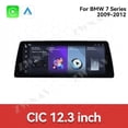 thumbnail image 2 of ZWNAV Ultra-Thin 12.3 inch Wireless CarPlay+Android Auto Retain Original Car Function Car Radio Stereo Multimedia Receiver for BMW 7 Series 2009-2012 Compatible with Original Car CIC System, 2 of 11