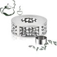 thumbnail image 2 of Tea Warmer Coffee Warmer Made Of Stainless Steel With Tea Light Holder Tea Base, 2 of 8