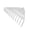 White, variant on Rake for Leaves Plastic Rake Thickened Raking Grass Rake Agricultural Rubber Rake withered Leaves Rake Rake Leaf Rake Leaves Rake Iron Rake Gardening Tools Rakes for Gardening