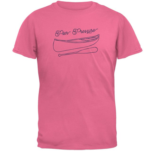 Summer Sun Pier Pressure Canoe Drawing Mens T Shirt
