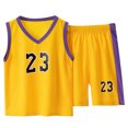 thumbnail image 1 of Kids Summer Basketball Vest & Shorts Set - Quick Dry, Sleeveless, Adjustable Straps, 1 of 5