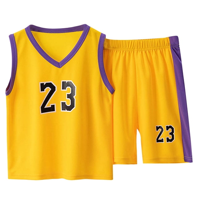 Kids Summer Basketball Vest & Shorts Set - Quick Dry, Sleeveless, Adjustable Straps