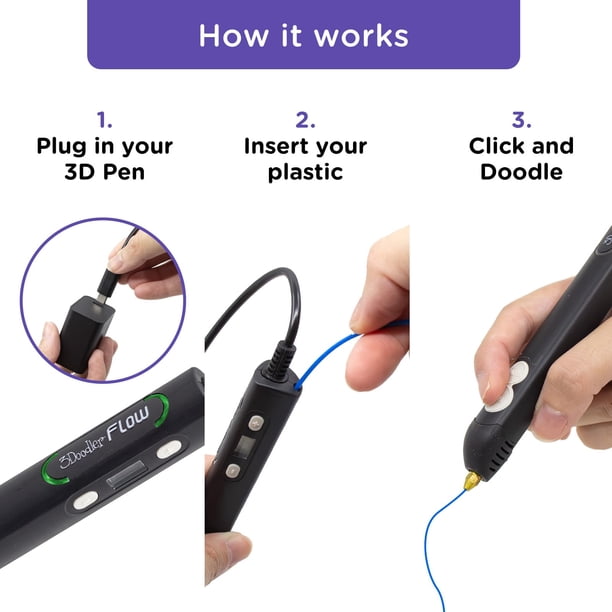 3Doodler Flow pen set (1.75mm spools) - Walmart.ca