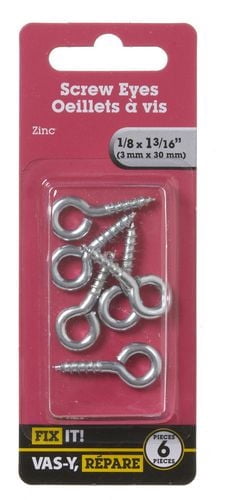 1-3/16" Screw Eye 6 Pieces